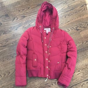 Juicy Couture pink bomber down jacket (SP)